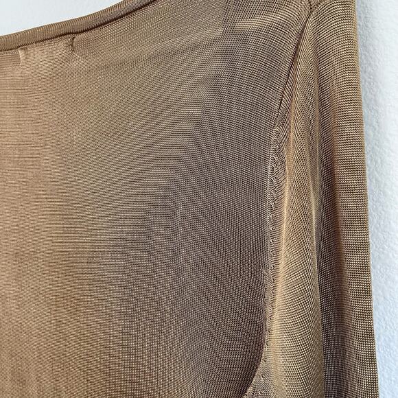 Good American Gold Tan Sheer Knit Bodysuit (Size 3/L) - Picture 11 of 11